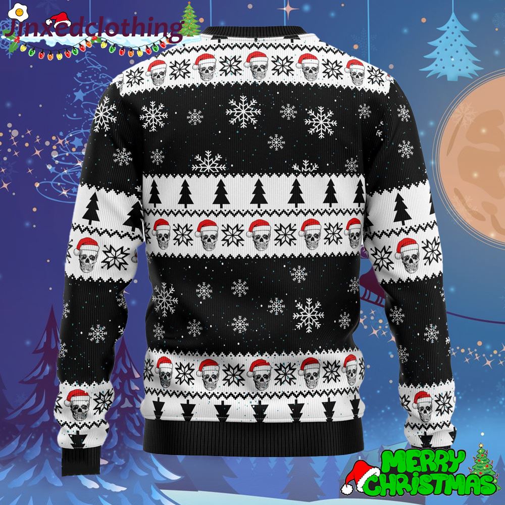 Skull Pine Tree Ugly Christmas Sweater Thankgiving Gift Men Women 